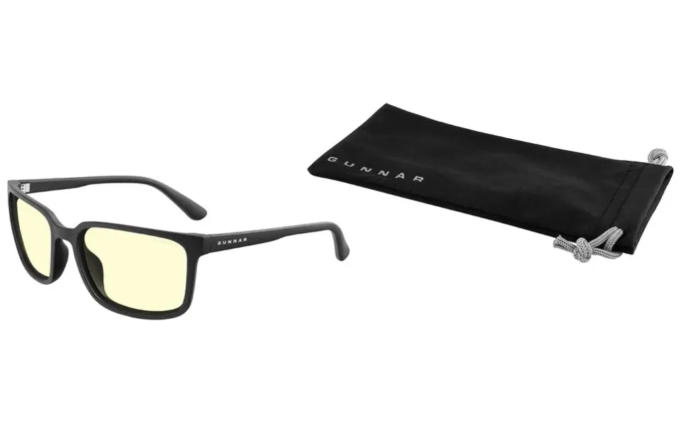 GUNNAR kancelářske/herní brýle MAMMOTH ONYX jantarová skla BLF 65 GUNNAR focus