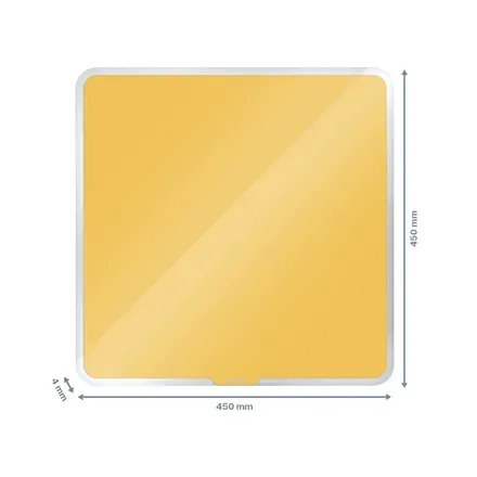 LEITZ Magnetická tabule na zeď Cosy 450x450mm, teplá žlutá