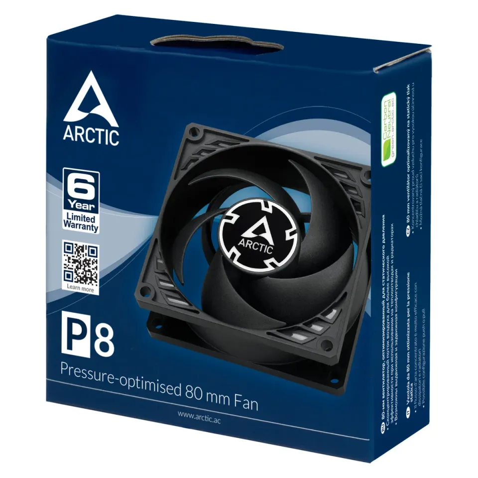 ARCTIC P8 Case Fan - 80mm case fan low noise
