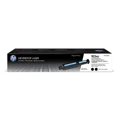 HP W1103AD = 2pack (= 2x W1103) originální toner černý č. 103AD cca 2x 2500str. (pro HP Neverstop 1000w, MFP 1200w)