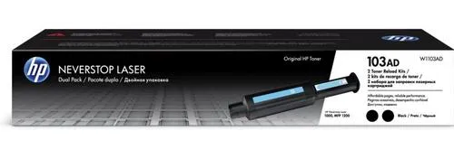 HP W1103AD = 2pack (= 2x W1103) originální toner černý č. 103AD cca 2x 2500str. (pro HP Neverstop 1000w, MFP 1200w)