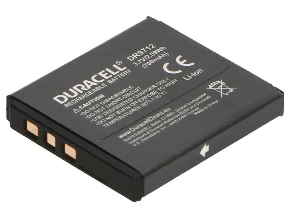 DURACELL Baterie - DR9712 pro Kodak KLIC-7001, černá, 700 mAh, 3.7V