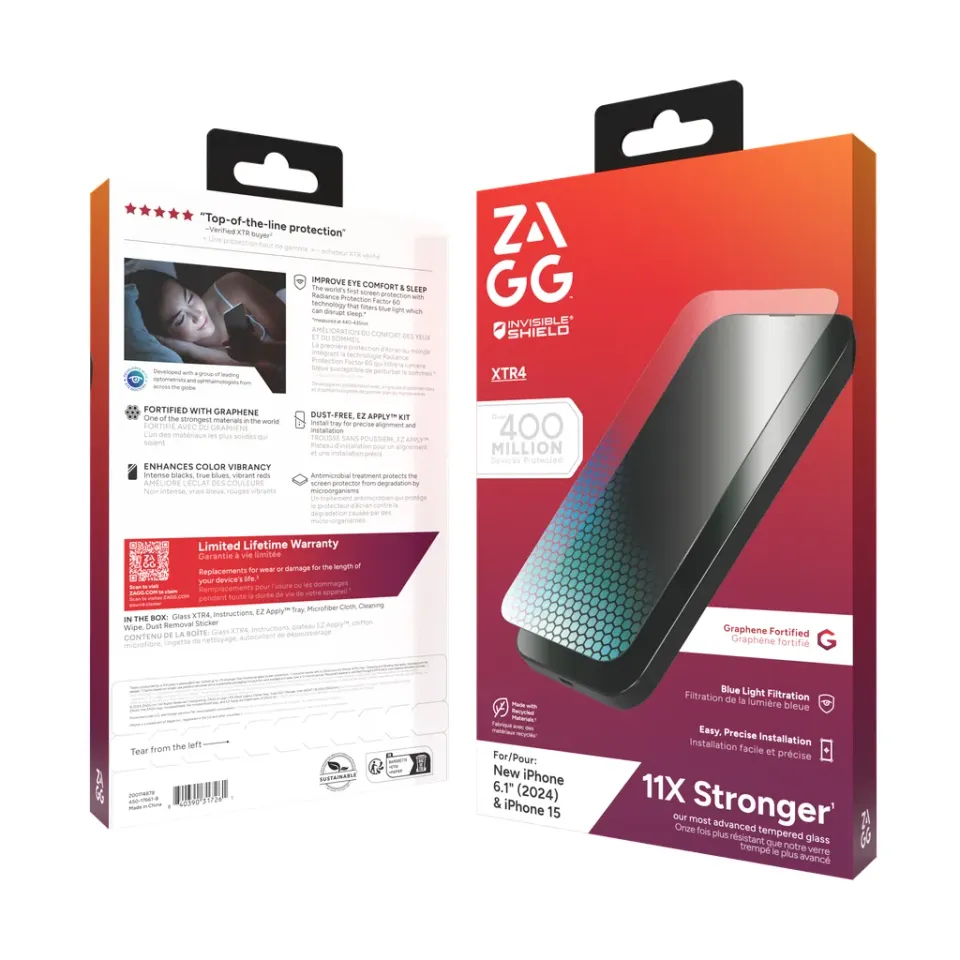 ZAGG sklo XTR4 Apple iPhone 16/15
