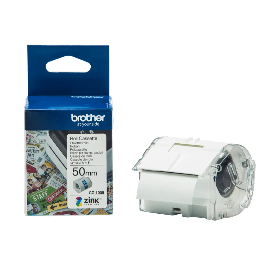 Brother - CZ1005 papírová páska (plnobarevná, bez inkoustová, šíře 50 mm), délka