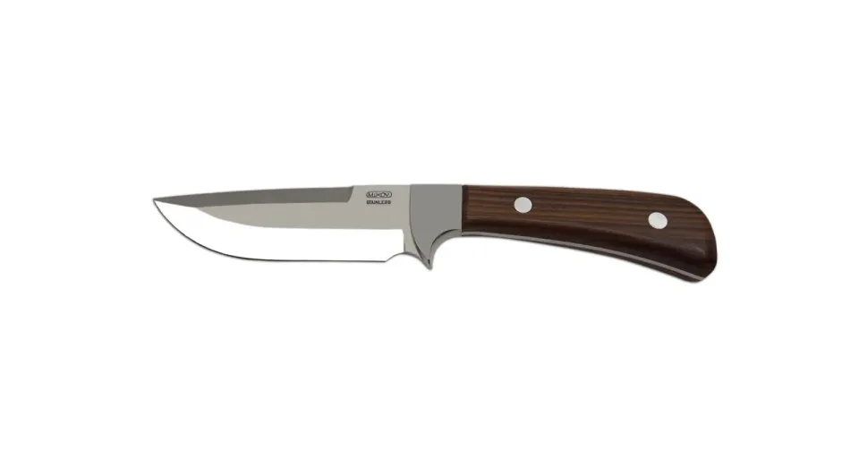 Lovecký nůž LES široký - 398 materiál držadla - střenky dřevo
