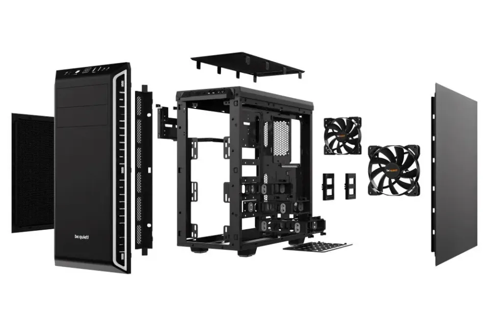 Be quiet! skříň PURE BASE 600 / MidT / bez zdroje / 2xUSB 3.0 / černo-stříbrná