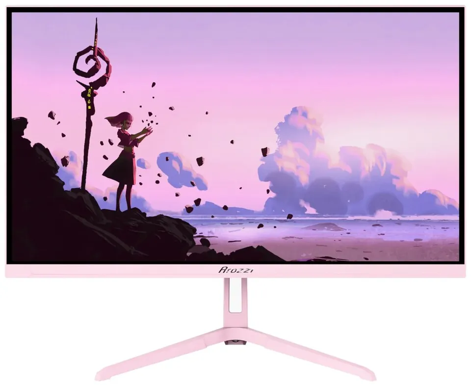 AROZZI NOVA herní monitor 23,8" 24T1K200 Pink/ LED/ 1920x1080/ 200Hz/ IPS/ 1000:1/ 1ms/ HDMI/ DP/ růžový