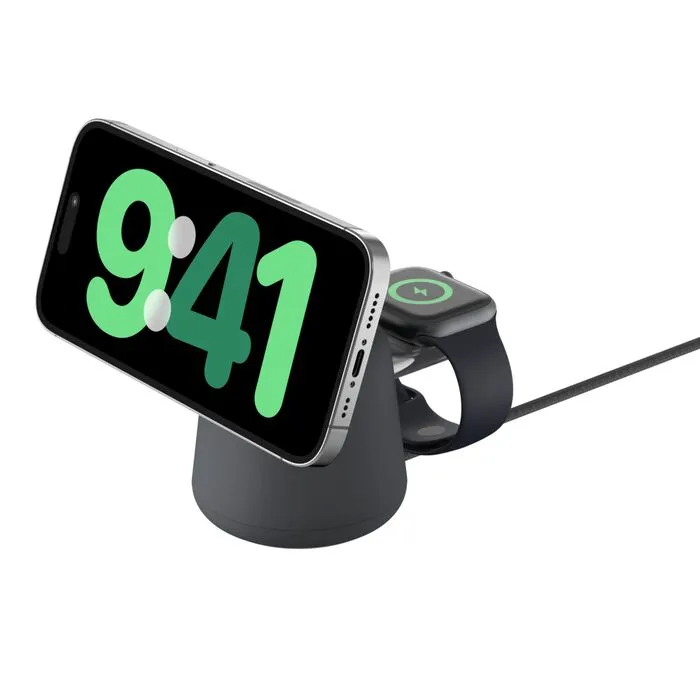 Belkin BOOST CHARGE PRO Qi2 2v1 Nabíjecí stojánek pro iPhone/Apple Watch/AirPods (WIZ027vfH36)