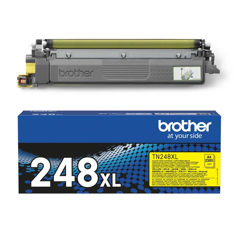 Brother - TN248XLY,yellow toner (až 2 300 stran)