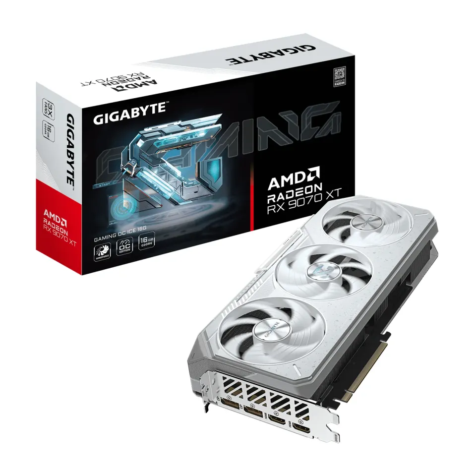 GIGABYTE Radeon RX 9070 XT ICE/Gaming/OC/16GB/GDDR6