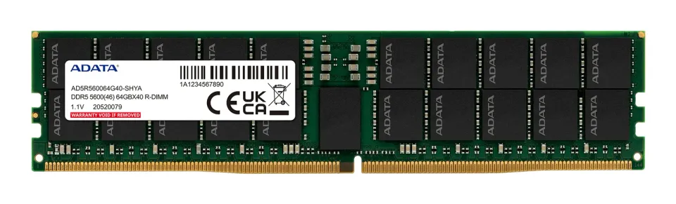 64GB DDR5-5600MHz ADATA R-DIMM CL46 ECC Reg