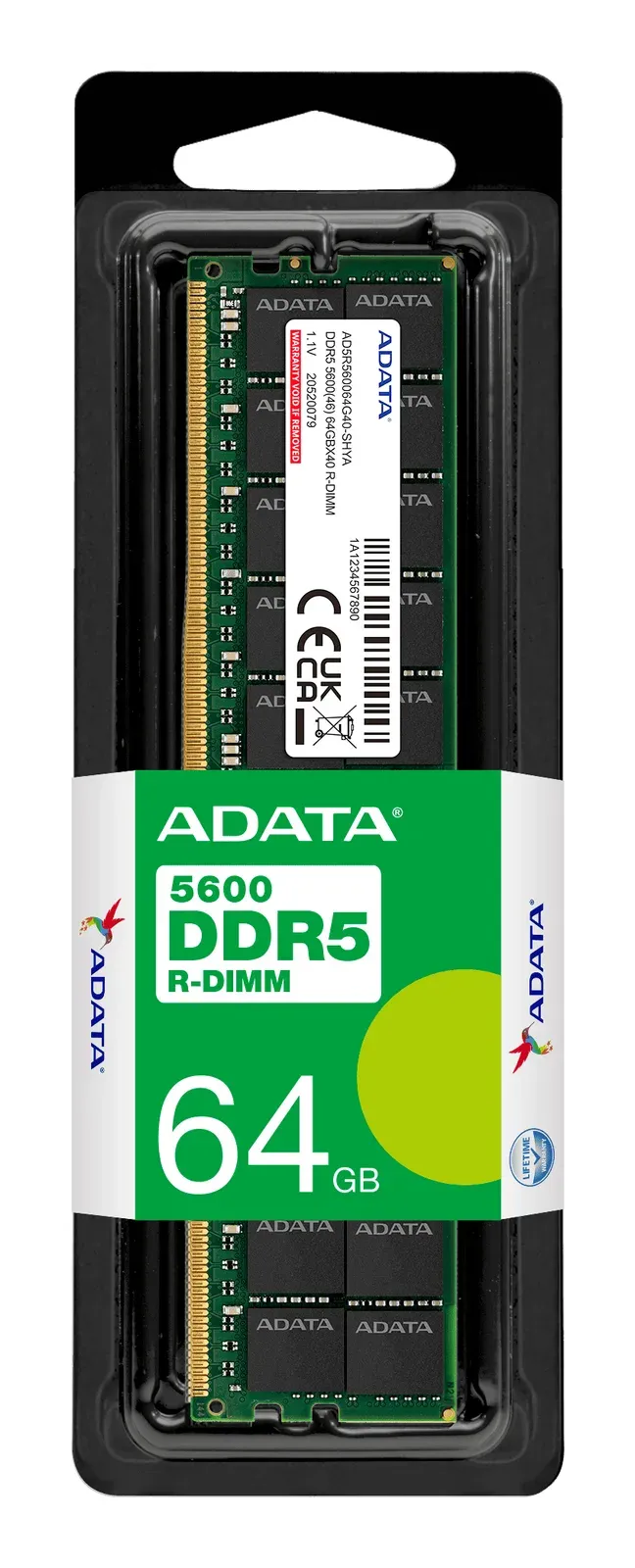 64GB DDR5-5600MHz ADATA R-DIMM CL46 ECC Reg
