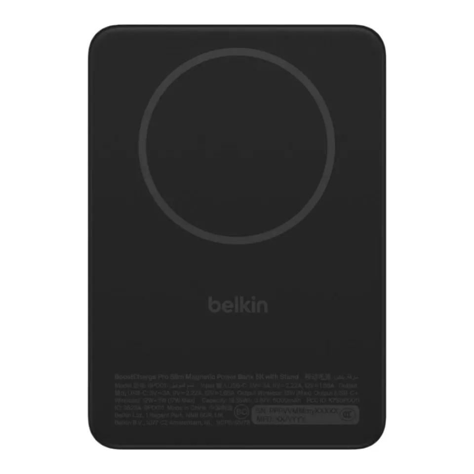 Belkin BOOST CHARGE Qi2 Magnetická Bezdrátová PowerBanka se stojánkem, 5000mAh,