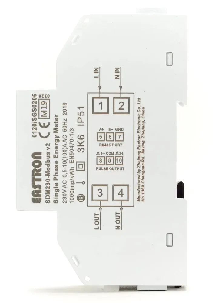 Eastron SDM230-MODBUS-MID elektroměr, jednofázový