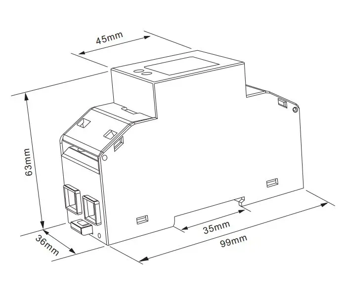 Eastron SDM230-MODBUS-MID elektroměr, jednofázový