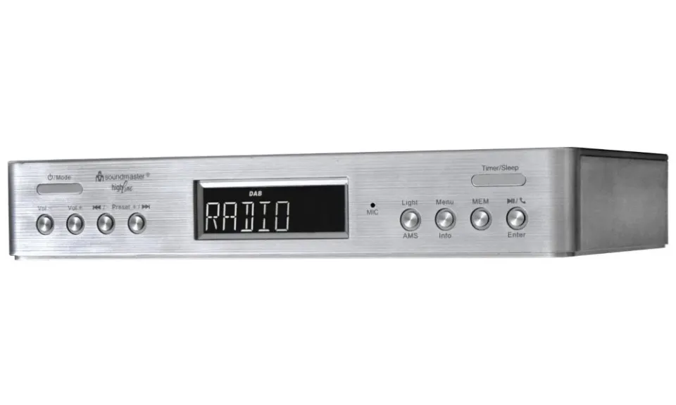 Soundmaster UR2045SI kuchyňské rádio s DAB+ / RDS / BT/ Duální alarm/ časovač / stříbrný