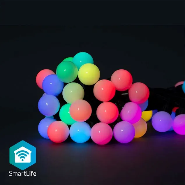 Nedis WIFILP02C48 SmartLife světelný řetěz | Wi-Fi | RGB | 48 LED's | 10.80 m |