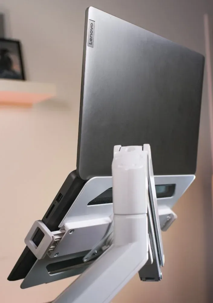 AROZZI ALZARE Laptop Holder White/ držák notebooku pro stolní držák pro monitory/ kovový/ bílý