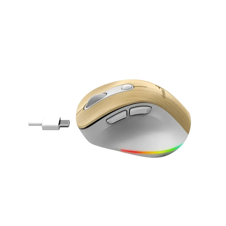 Genius Ergo 9000S Pro Myš, bezdrátová, optická, 2400DPI, 6 tlačítek, Bluetooth,