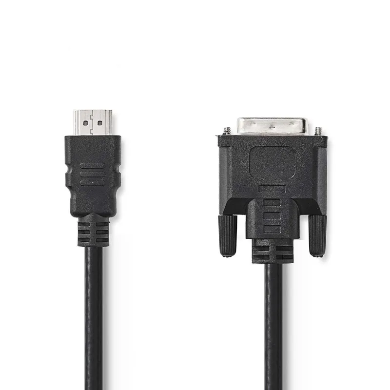Nedis CCGB34800BK20 - Kabel HDMI – DVI | HDMI Konektor - DVI-D 24+1-Pin Zástrčka