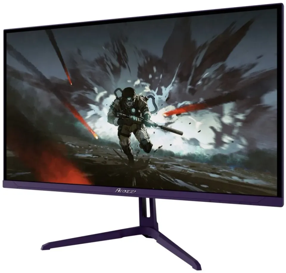 AROZZI NOVA herní monitor 24,5" 25T1K400 Purple/ LED/ IPS/ 1920x1080/ 400Hz/ 1000:1/ 1ms/ 2xHDMI/ 2xDP/ fialový