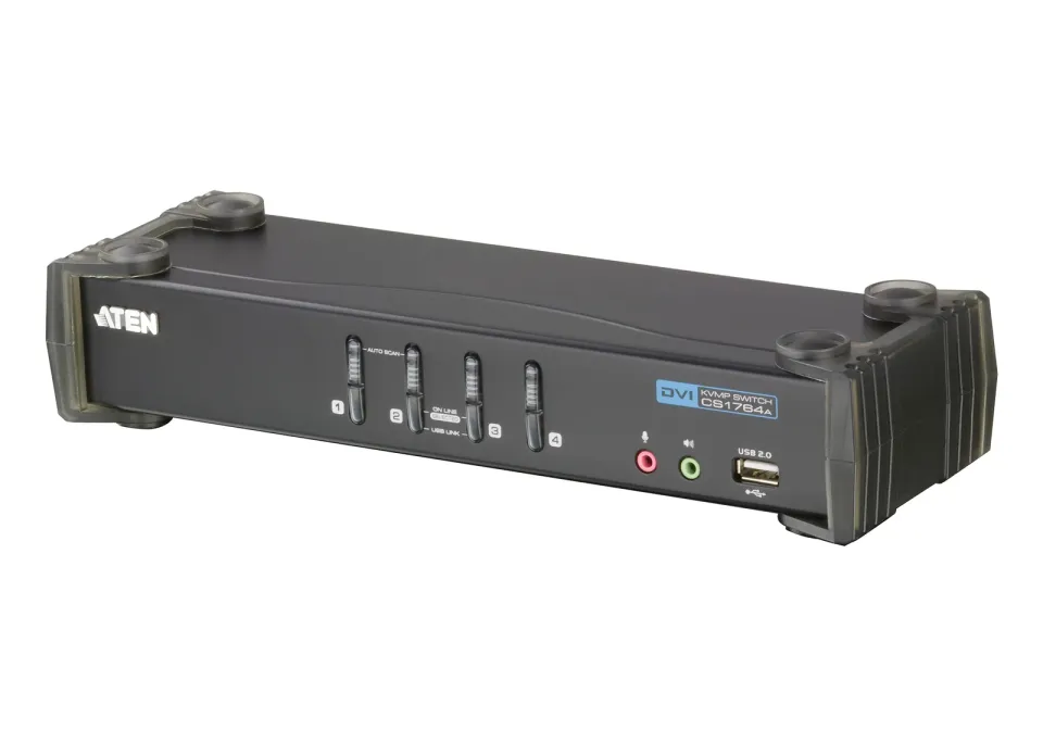 ATEN KVM switch CS-1764A DVI, 4PC, 2xUSB hub, Audio