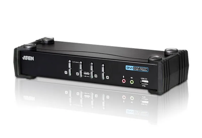 ATEN KVM switch CS-1764A DVI, 4PC, 2xUSB hub, Audio