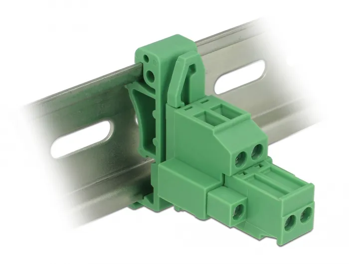 Delock Keystone redukce pro montáž na DIN lištu, stíněný (65931)