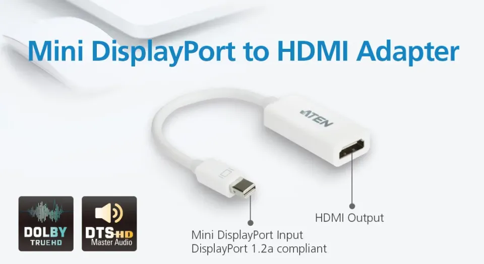 ATEN VC980-AT Mini DisplayPort(M) to HDMI(F) Cable