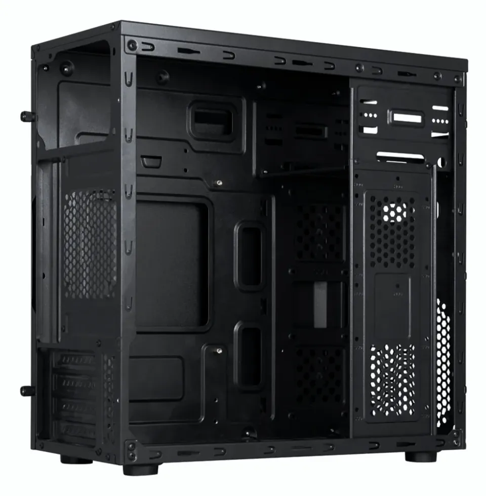 1stCOOL MicroTower STEP Premium USB3 USB-C, black černý, bez zdroje, microtower mATX (USB3, Audio) (PC case)