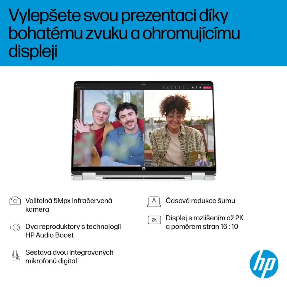 NTB HP OmniBook 5 Flip 14-fp0001ncx,Core 5 120U OLED (10C),Touch/14.0" 2K,16GB LPDDR5X,512GB SSD,Win11,3Y