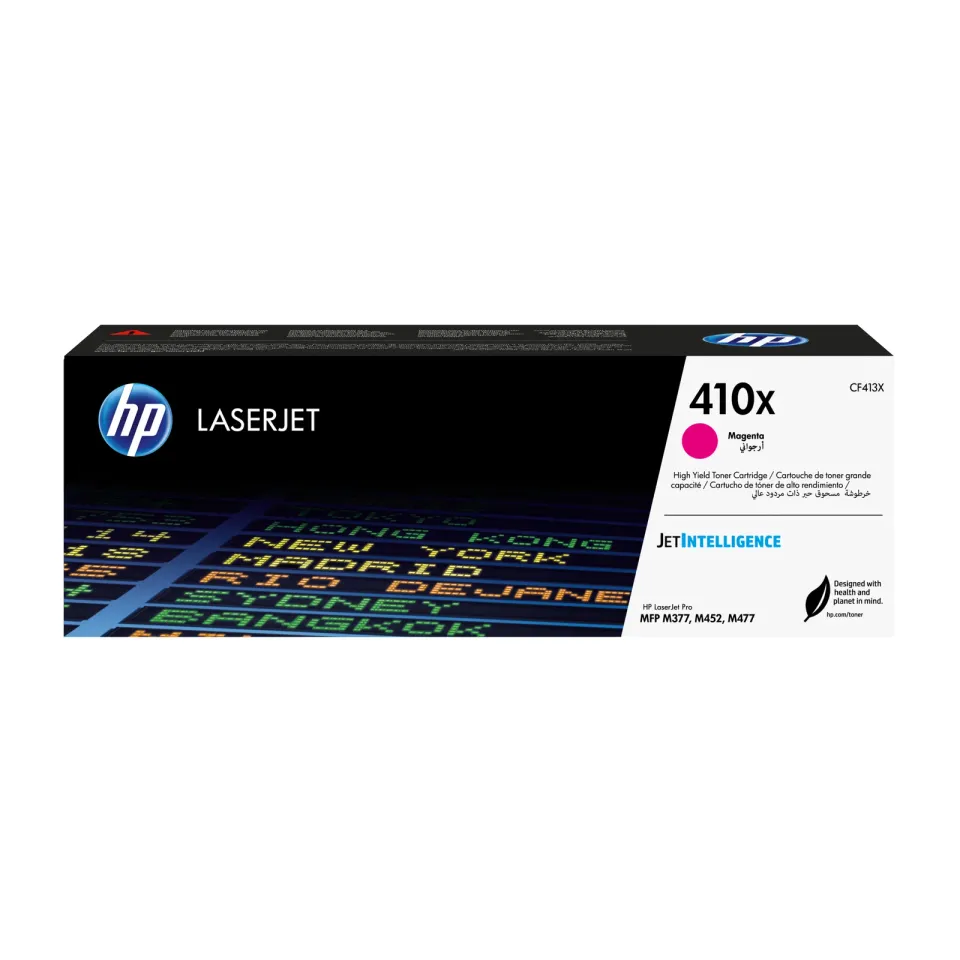 HP CF413X originální toner purpurový č.410X velký cca 5000 str. (magenta HP CLJ M477, M452, M377, purpurová)