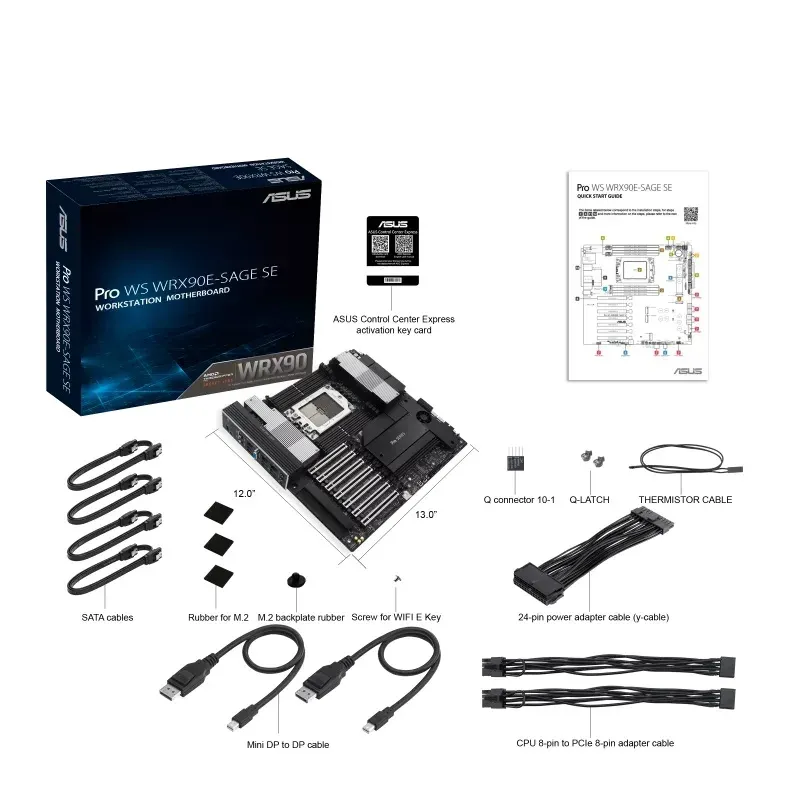 ASUS MB Sc sWRX9 PRO WS WRX90E-SAGE SE, AMD WRX90, 8xDDR5, EEB