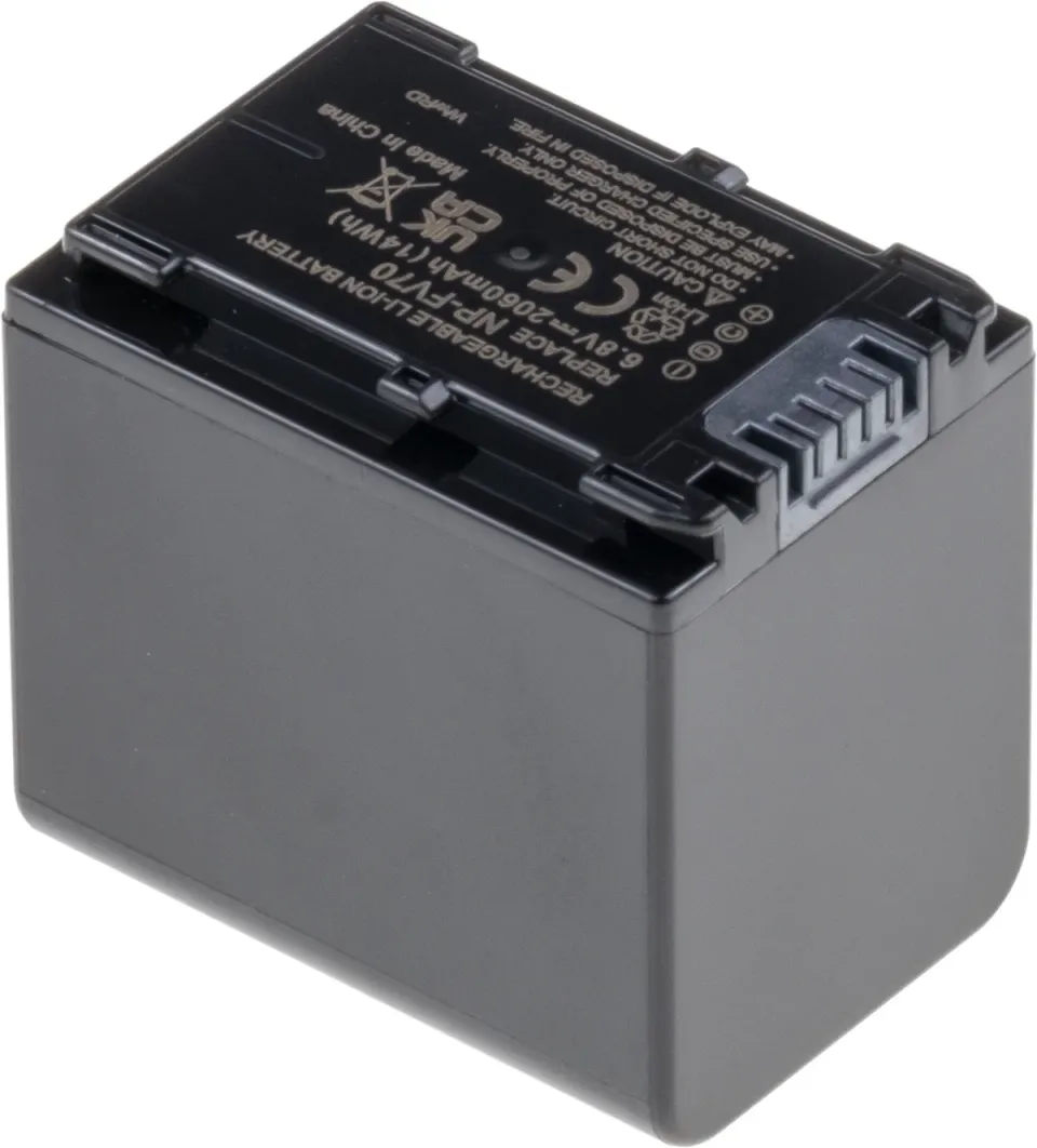 Baterie T6 Power pro Sony NP-FV70, 2060mAh, 14Wh, šedá