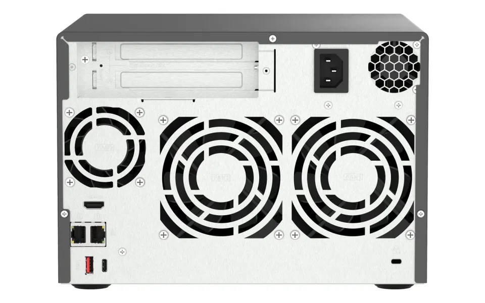 QNAP TVS-h674-i3-16G (4core 4,3GHz, ZFS, 16GB RAM, 6x SATA, 2x M.2 NVMe, 2x PCIe, 2x 2,5GbE, HDMI)