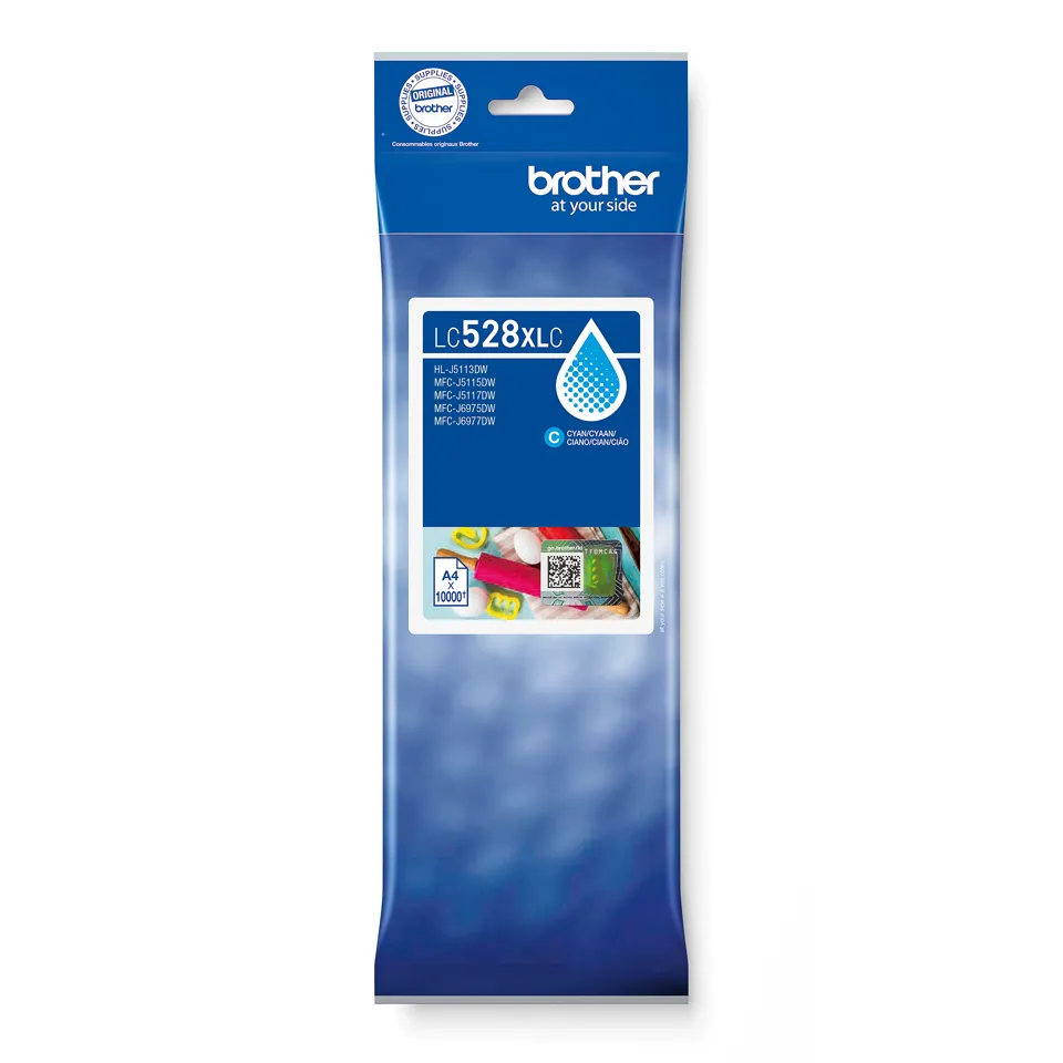 Brother LC528XLC (inkoust cyan, 10 000 str.)