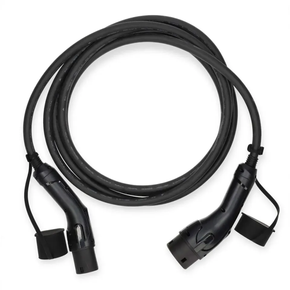 NEDIS kabel elektrického vozidla/ kabel typ 2/ 32 A/ 22000 W/ 3-fázový/ černý/ box/ 5 m