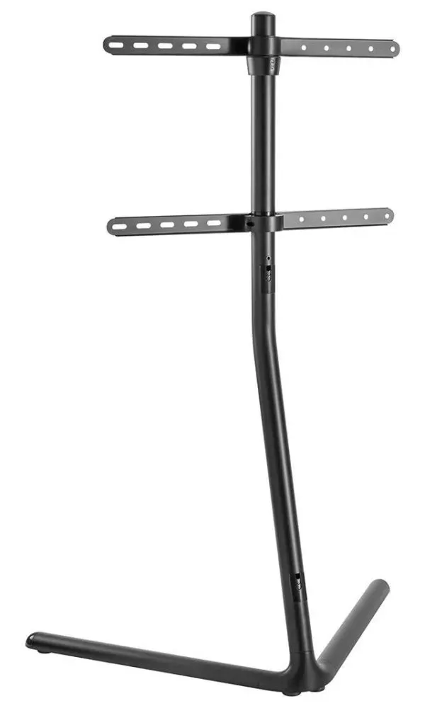 NEDIS podlahový TV stojan/ 49 - 70"/ 40 kg/ provedení V-vorm/ protiskluzový popruh/ Snap-lock/ hliník/ ocel/ černý