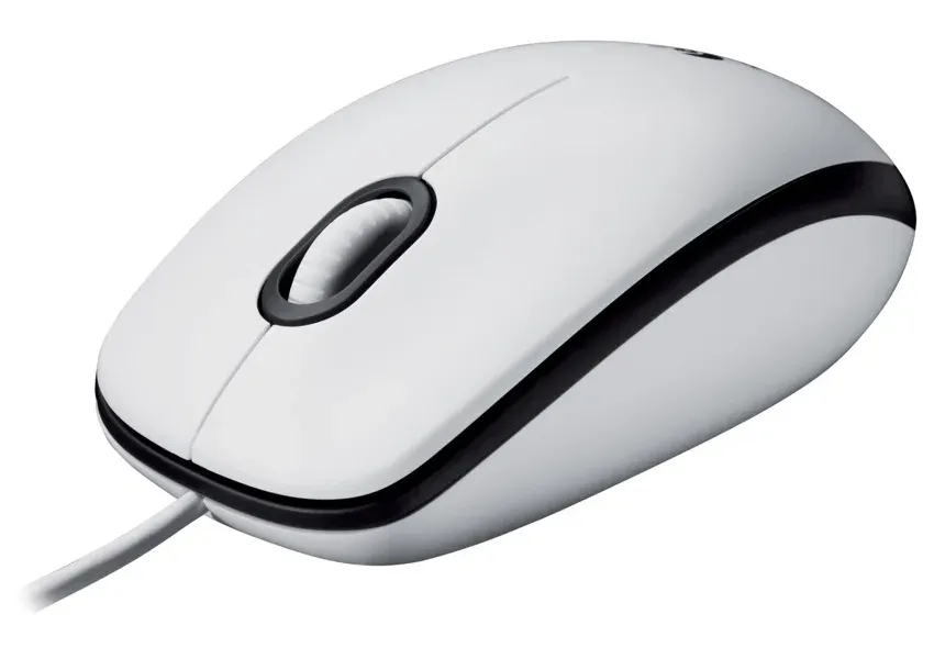Logitech myš M100/ optická/ USB/ 2 tlačítka/ bílá/ 1000dpi