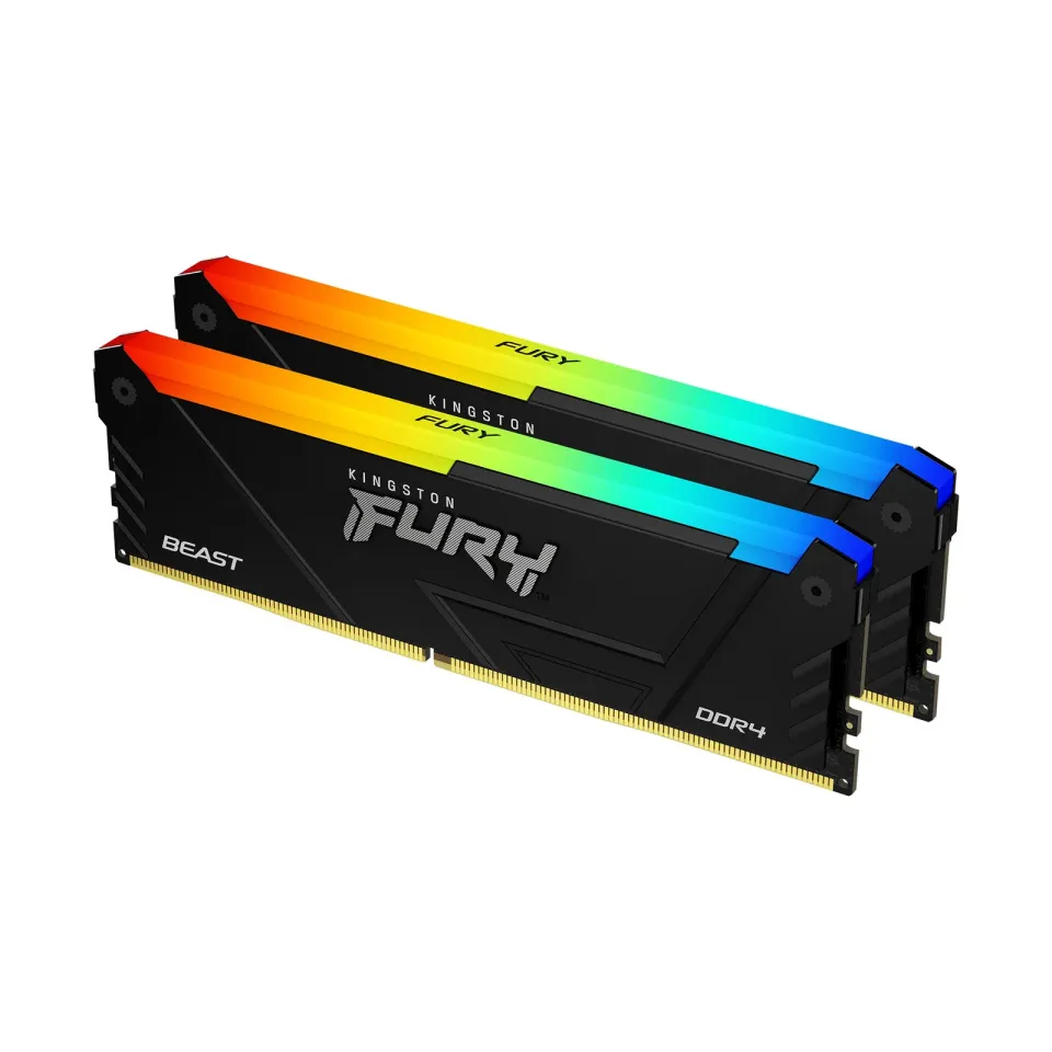 KINGSTON 16GB=2x8GB DDR4 3600MHz Fury Beast RGB CL17 Black