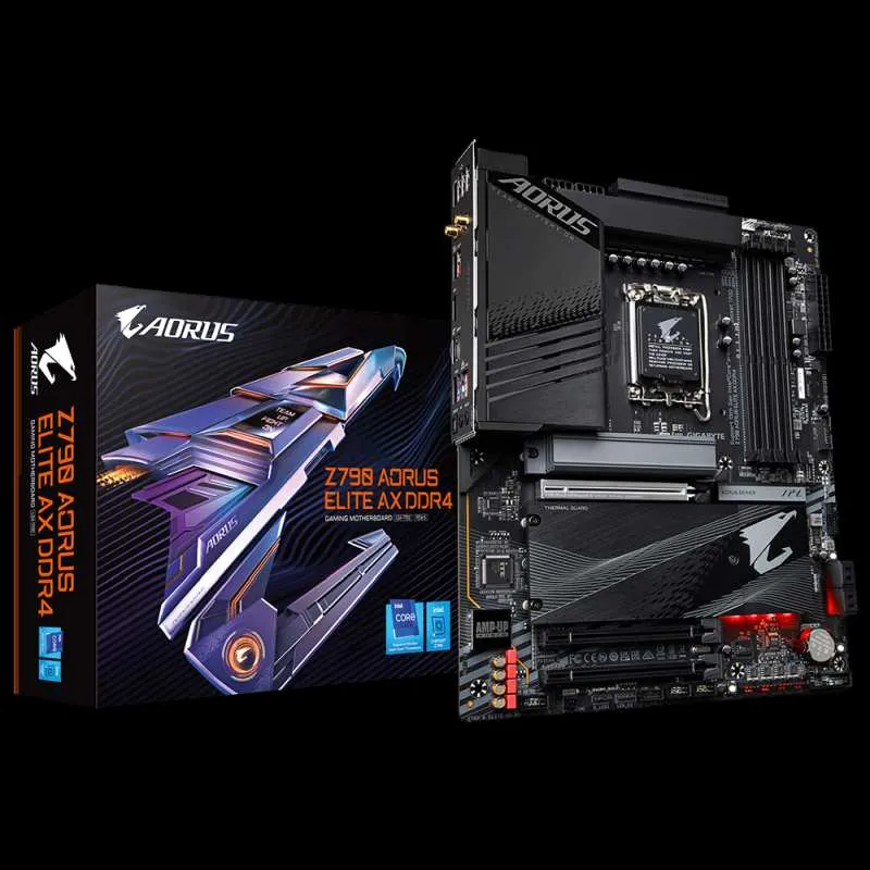 GIGABYTE MB Sc LGA1700 Z790 AORUS ELITE AX DDR4, 4xDDR4, 1xHDMI, WI-FI (Z790 A ELITE AX DDR4)