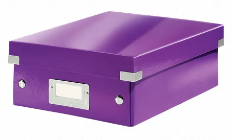 LEITZ Organizační box Click&Store, velikost S, purpurová