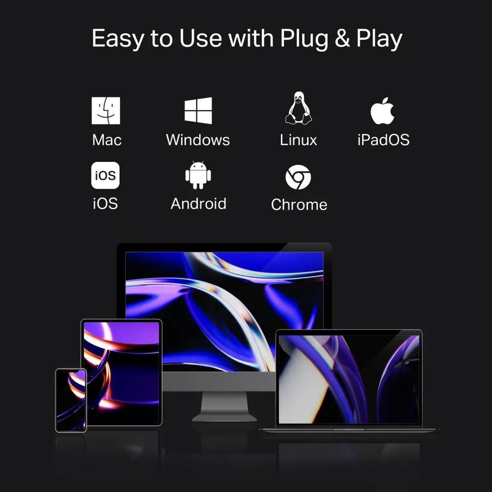 TP-Link UH7020C – USB-C hub 7v1 (HDMI 4K@60Hz, SD/microSD, PD 100W, USB 3.0)