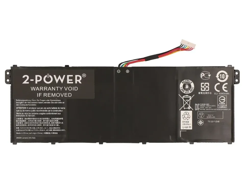 2-Power baterie pro Aspire ES1-512 Baterie do Laptopu (AC14B8K Alternative) 15,2