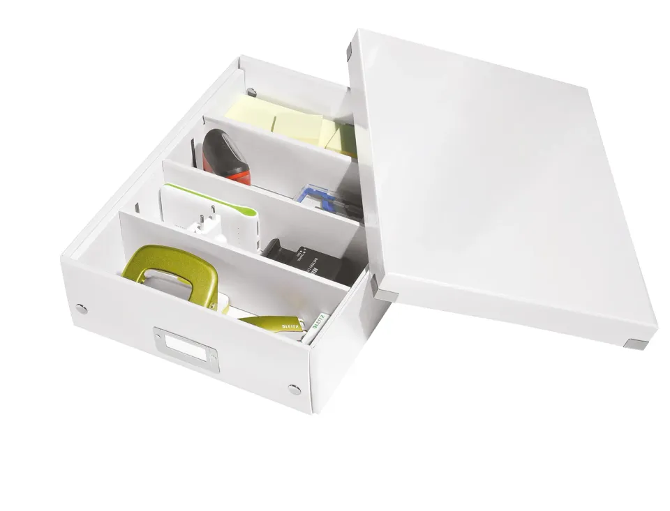 LEITZ Organizační box Click&Store, velikost M, bílá