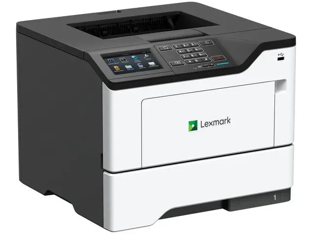 Lexmark MS622de – černobílá laserová tiskárna A4, 47 str./min, duplex, Gigabit Ethernet, dotykový displej 4,3"