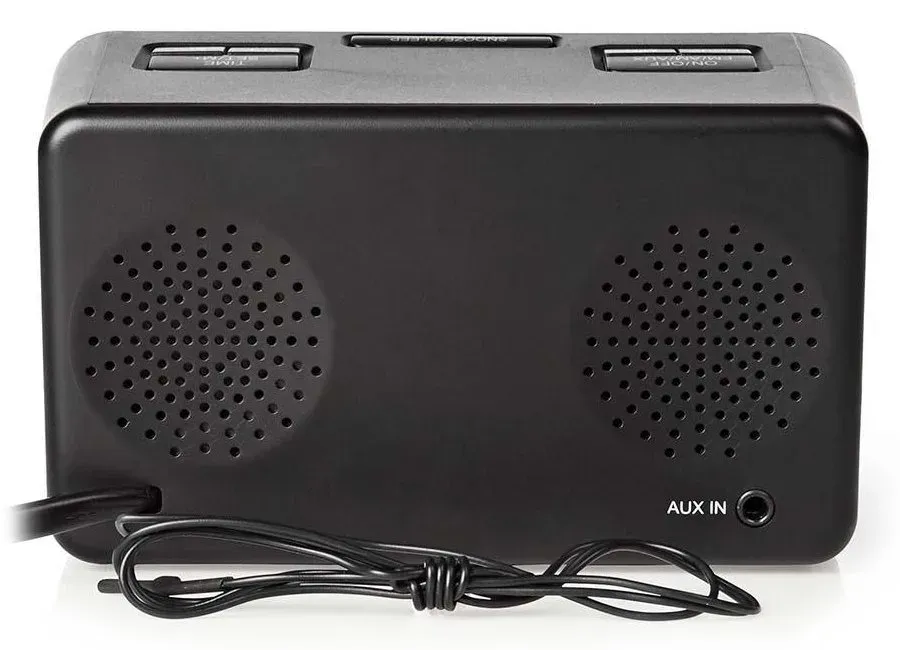 Nedis CLAR002BK - Digitální budík s rádiem| LED Displej | AM / FM | Časovač vypn