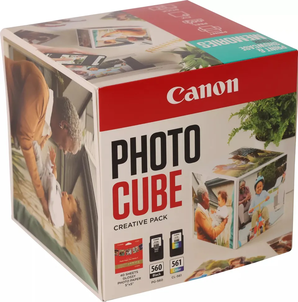 Canon CARTRIDGE PG-560/CL-561 PHOTO CUBE Creative Pack White Blue - 5x5 fotopapí