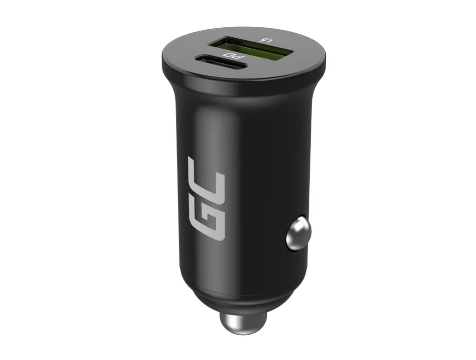 Green Cell Nabíječka do auta 38W GC PowerRide Nano38 s USB-C USB-A Power Deliver