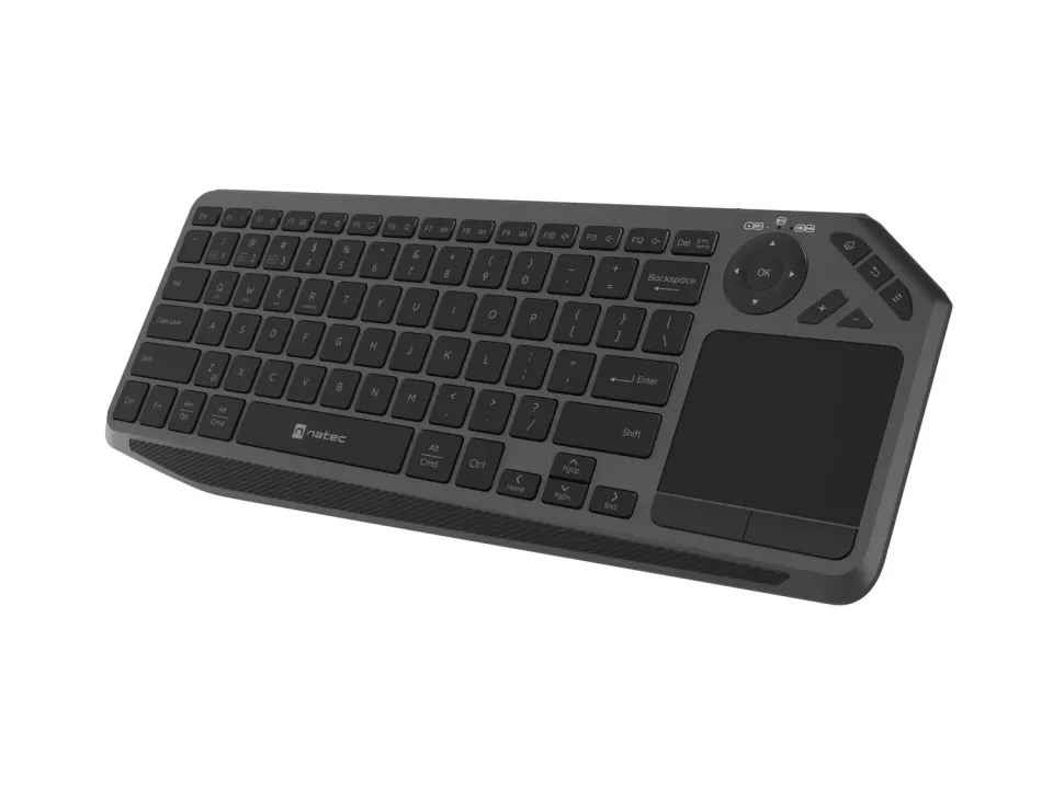 Bezdrátová klávesnice pro Smart TV Natec TURBOT 2/USB+BT/US/Černá